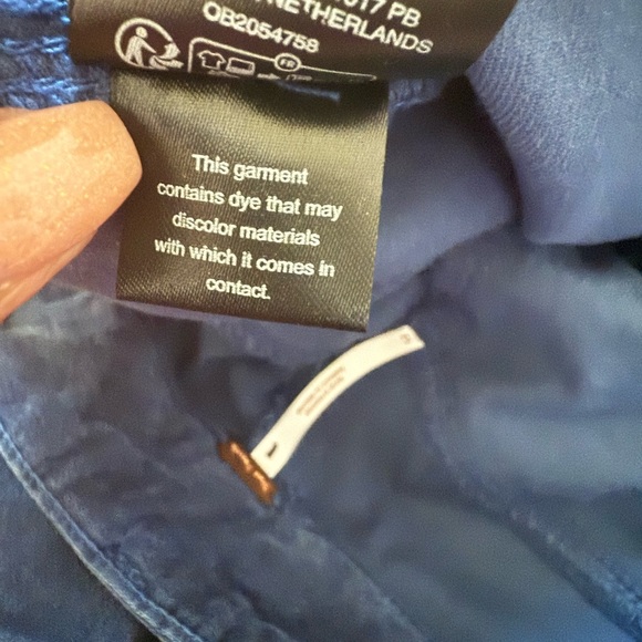 Free People We The Free Jayde Cord High Rise Moody Blue Pants Size 12 - Picture 10 of 11